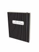 Resolution Journal - New Year  Resolutions - Black and white Stripes 