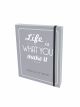 Resolution Journal - Life Is What You Make It - Silver 